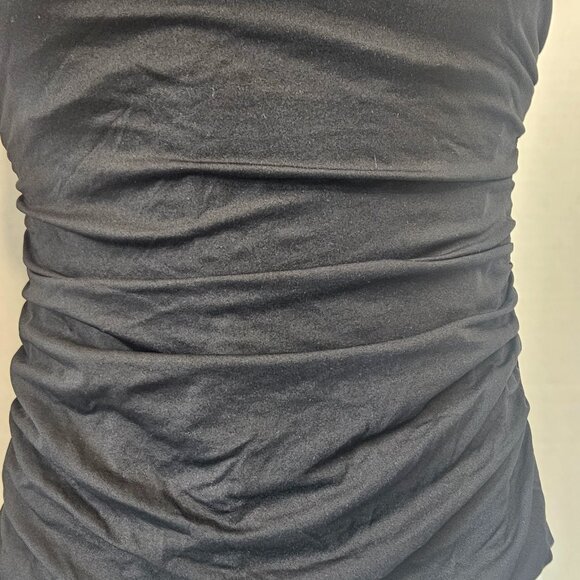 Lauren Ralph Lauren Bel Air One-Piece Swimsuit BLK/WHT SZ 6 W/TUMMY CONTROL - Picture 2 of 8